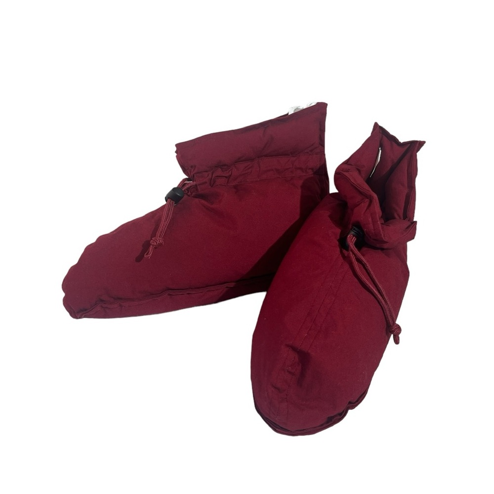 Eddie Bauer down puffer Booties with Drawstring Closure